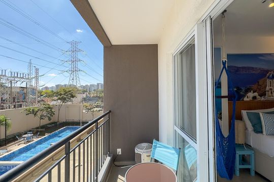 Sacada de kitnet/studio à venda com 1 quarto, 25m² em Campo Belo, São Paulo