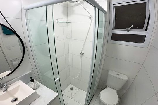 Banheiro de kitnet/studio à venda com 1 quarto, 25m² em Bela Vista, São Paulo