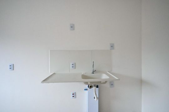 Cozinha de kitnet/studio para alugar com 1 quarto, 17m² em Vila Andrade, São Paulo