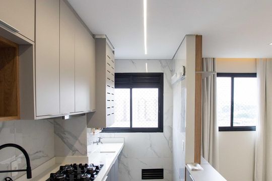 Cozinha de apartamento para alugar com 2 quartos, 40m² em Jardim Concordia, Diadema