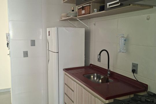 Cozinha de apartamento à venda com 2 quartos, 45m² em Jardim Alto da Boa Vista, Valinhos
