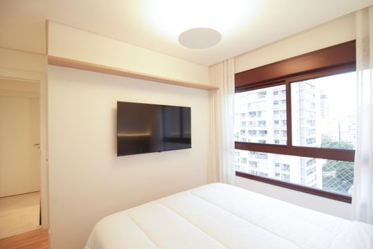 Suite de apartamento para alugar com 2 quartos, 70m² em Pompeia, São Paulo