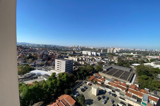 Sala vista de apartamento para alugar com 2 quartos, 54m² em Jaguaré, São Paulo