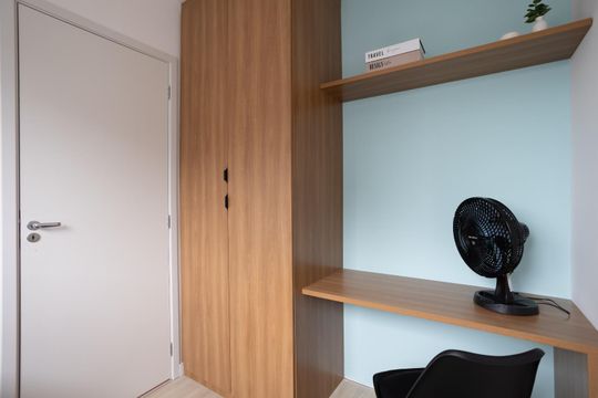 Quarto de apartamento à venda com 2 quartos, 36m² em Moema, São Paulo
