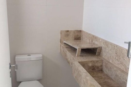 Banheiro de apartamento à venda com 3 quartos, 74m² em Vila Guarani (Zona Sul), São Paulo