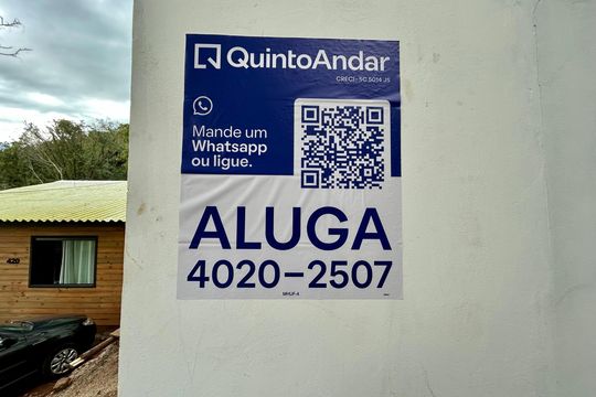 Placa  de apartamento para alugar com 2 quartos, 40m² em Alto Ribeirão Leste, Florianópolis