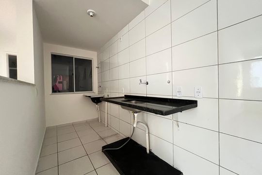 Cozinha de apartamento para alugar com 2 quartos, 44m² em Previdenciários, Juiz de Fora