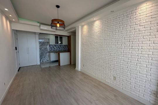 Sala de apartamento para alugar com 1 quarto, 90m² em Itararé, São Vicente