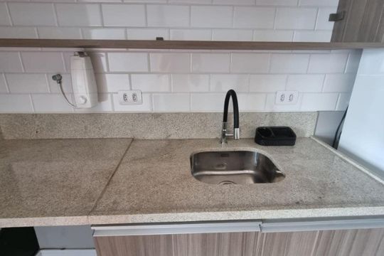 Cozinha de apartamento para alugar com 1 quarto, 30m² em Consolação, São Paulo