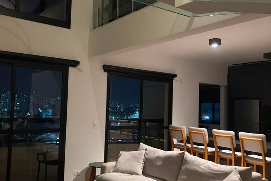Sala de apartamento para alugar com 1 quarto, 96m² em Parque Residencial Aquarius, São José dos Campos