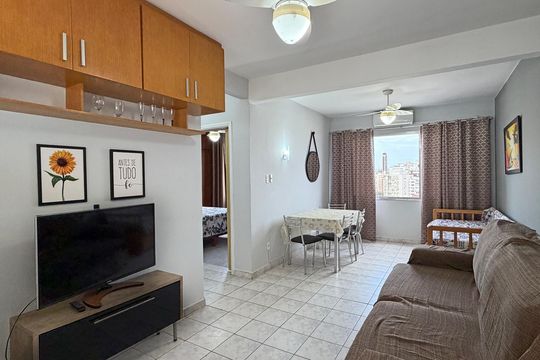 Apartamento para alugar com 1 quarto, 51m² em Gonzaga, Santos