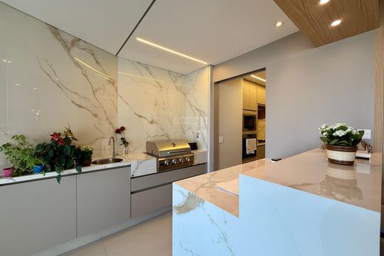 Varanda Integrada  de apartamento para alugar com 3 quartos, 227m² em Chácara Santo Antônio (zona Sul), São Paulo