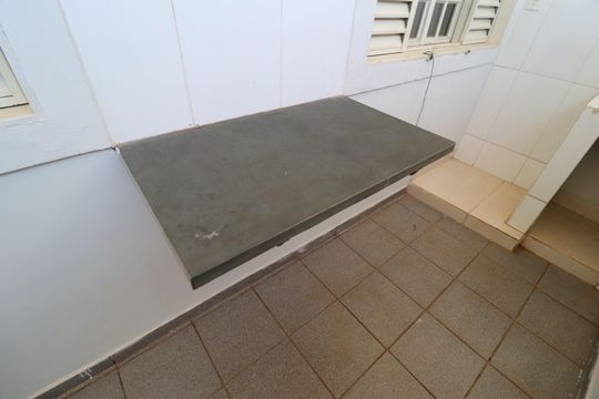 Área de Serviço de kitnet/studio para alugar com 1 quarto, 40m² em Pacaembu, Uberlândia