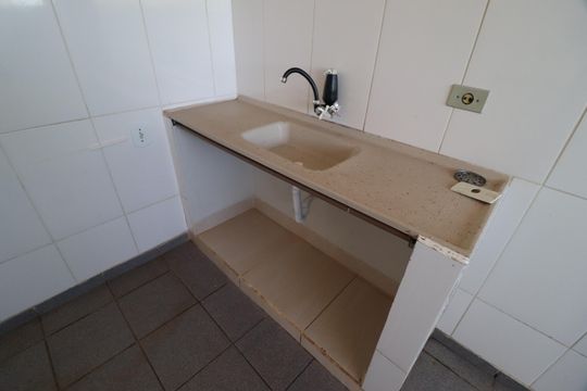 Cozinha de kitnet/studio para alugar com 1 quarto, 40m² em Pacaembu, Uberlândia