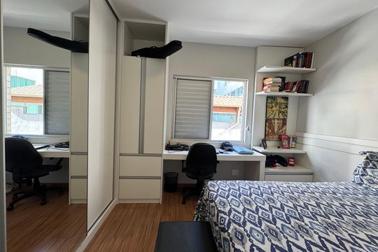 Quarto de apartamento à venda com 3 quartos, 93m² em Castelo, Belo Horizonte
