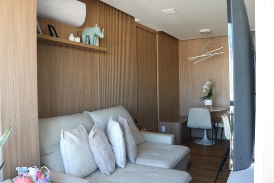 Sala de apartamento à venda com 2 quartos, 67m² em Barra Funda, São Paulo