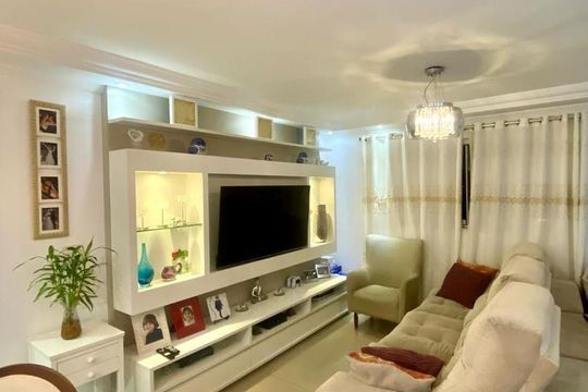 Sala de apartamento à venda com 2 quartos, 68m² em Vila Vitória, Mauá