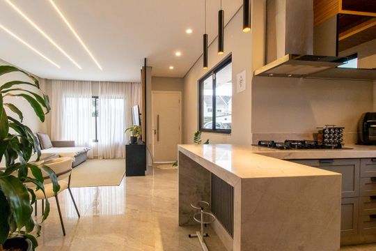 Cozinha - Armários de casa à venda com 3 quartos, 155m² em Uberaba, Curitiba