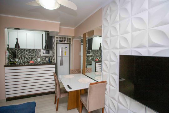 Sala de apartamento para alugar com 2 quartos, 44m² em Canhema, Diadema