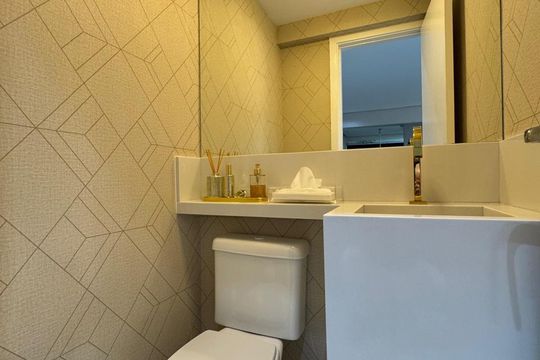Banheiro de apartamento à venda com 3 quartos, 105m² em Butantã, São Paulo