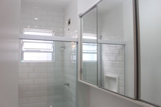 Banheiro de apartamento para alugar com 2 quartos, 50m² em Nova Gerti, São Caetano do Sul