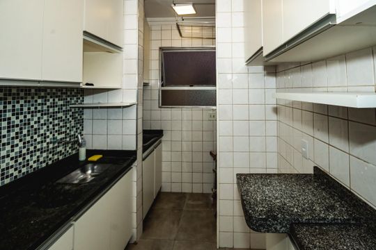 Cozinha de apartamento para alugar com 3 quartos, 65m² em Santa Branca, Belo Horizonte