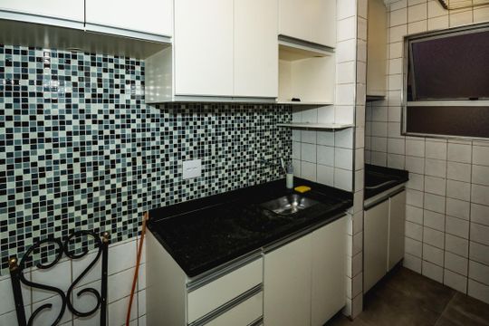 Cozinha de apartamento para alugar com 3 quartos, 65m² em Santa Branca, Belo Horizonte