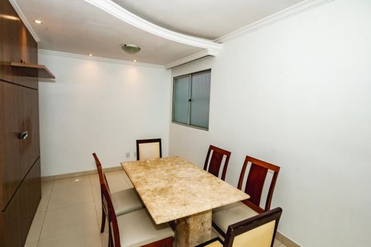 Sala de apartamento para alugar com 3 quartos, 65m² em Santa Branca, Belo Horizonte