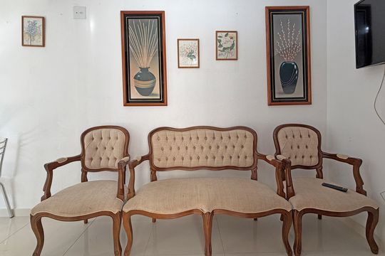 Sala de apartamento para alugar com 1 quarto, 44m² em Boqueirão, Santos