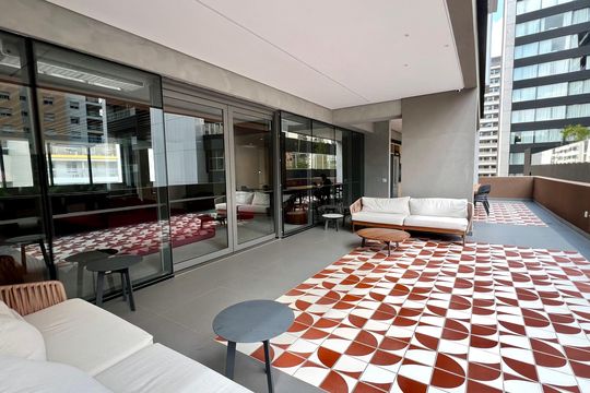 Área comum de apartamento para alugar com 1 quarto, 38m² em Pinheiros, São Paulo