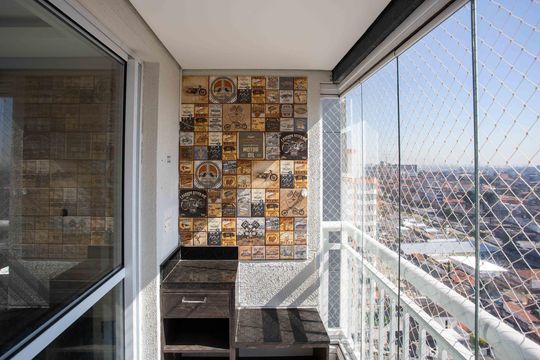 Varanda da Sala de apartamento para alugar com 2 quartos, 57m² em Centro, Diadema
