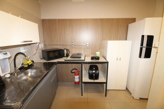 Cozinha de kitnet/studio para alugar com 1 quarto, 28m² em Vila Industrial, São José dos Campos