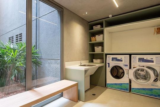 Área externa de apartamento para alugar com 1 quarto, 29m² em Pompeia, São Paulo