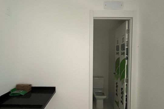 Cozinha de kitnet/studio à venda com 1 quarto, 29m² em Campo Belo, São Paulo
