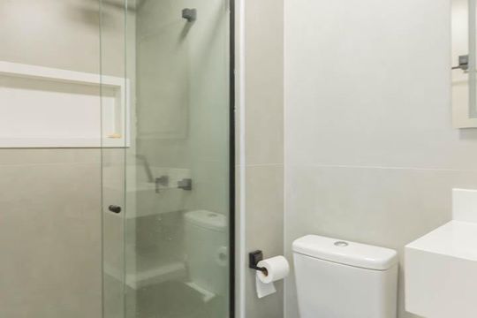 Banheiro de apartamento para alugar com 2 quartos, 46m² em Santo Cristo, Rio de Janeiro