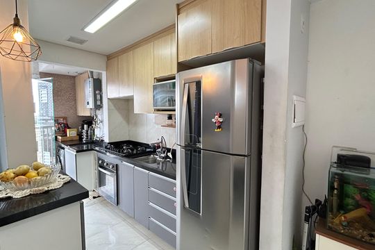 Cozinha de apartamento à venda com 2 quartos, 44m² em Vila Itapegica, Guarulhos