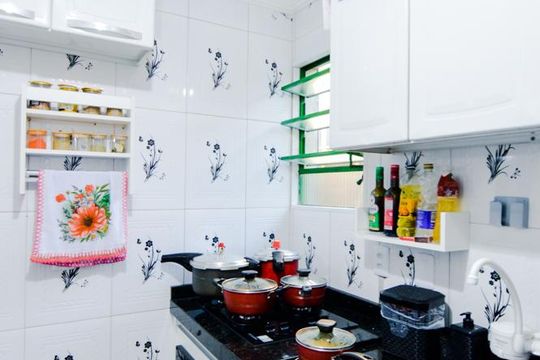 Cozinha de casa de condomínio para alugar com 2 quartos, 41m² em Jardim Santo Expedito, Guarulhos
