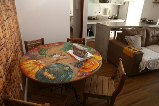 Sala de apartamento para alugar com 2 quartos, 70m² em Conjunto Fabiana, Goiânia