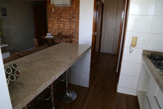 Cozinha Americana de apartamento para alugar com 2 quartos, 70m² em Conjunto Fabiana, Goiânia