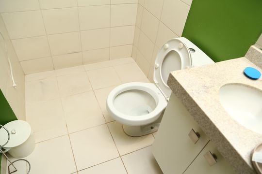 Banheiro de apartamento para alugar com 2 quartos, 70m² em Conjunto Fabiana, Goiânia