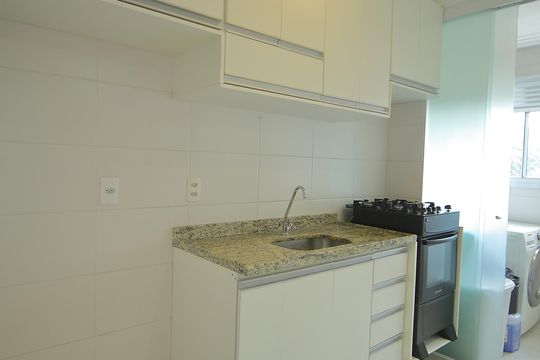 Cozinha  de apartamento à venda com 2 quartos, 48m² em Parque Selecta, São Bernardo do Campo