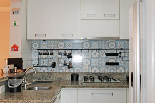 Cozinha de apartamento à venda com 3 quartos, 92m² em Jardim Sao Matheus, Vinhedo