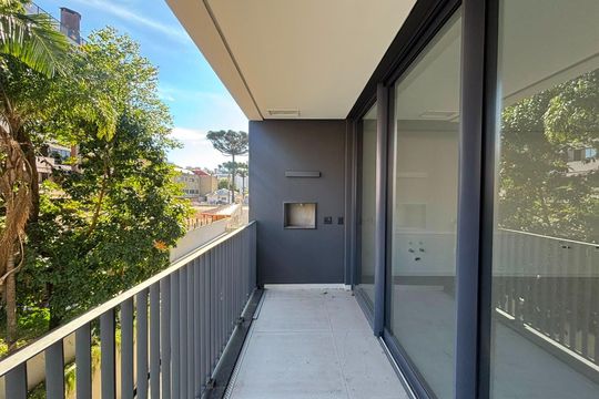 Varanda de apartamento à venda com 1 quarto, 55m² em Centro, Curitiba