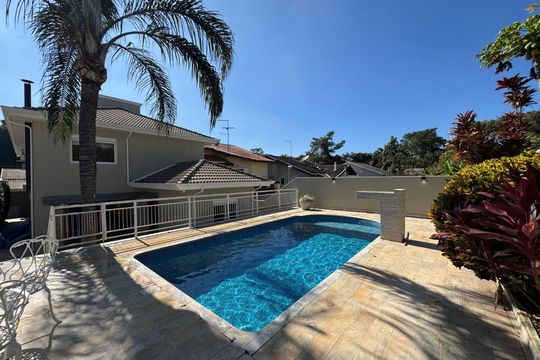 Piscina de casa de condomínio à venda com 4 quartos, 514m² em Loteamento Residencial Fazenda Sao Jose, Valinhos