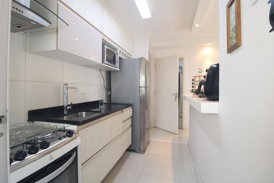 Cozinha de apartamento à venda com 3 quartos, 75m² em Jardim Marajoara, São Paulo