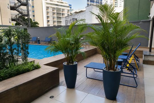 Piscina de kitnet/studio para alugar com 1 quarto, 30m² em Bela Vista, São Paulo