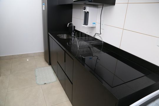 Cozinha de apartamento para alugar com 1 quarto, 56m² em Setor Marista, Goiânia