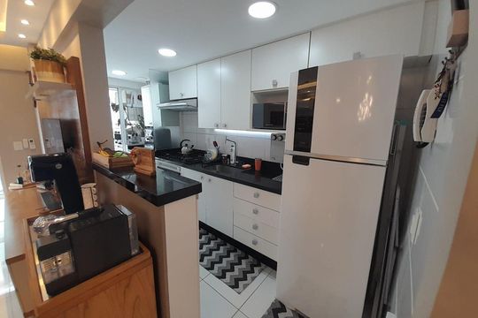 Cozinha de apartamento à venda com 2 quartos, 60m² em Freguesia (Jacarepaguá), Rio de Janeiro