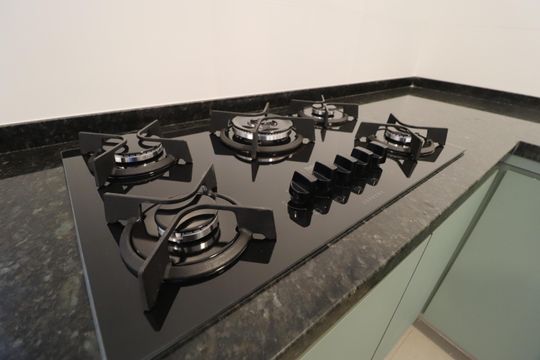 Cozinha de apartamento para alugar com 2 quartos, 68m² em Jardim Sul, Uberlândia