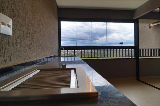 Varanda gourmet de apartamento para alugar com 2 quartos, 68m² em Jardim Sul, Uberlândia